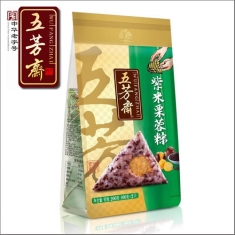 五芳斋【紫米栗蓉粽】100g*2个/袋  粽子团购