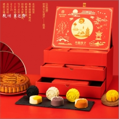 月饼团购 采芝斋【海上生明月】官方标准月饼礼盒